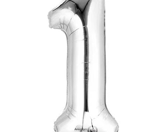 16" Silver Number #1