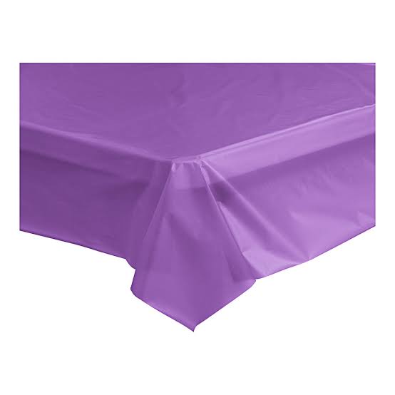 Heavy Duty Plastic Table Cover: Purple