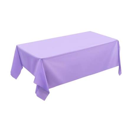 Heavy Duty Plastic Table Cover: Light Purple