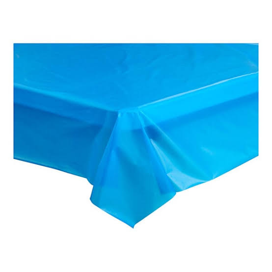 Heavy Duty Plastic Table Cover: Blue