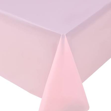 Heavy Duty Plastic Table Cover: Baby Pink