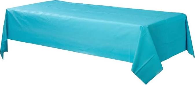 Heavy Duty Plastic Table Cover: Turquoise