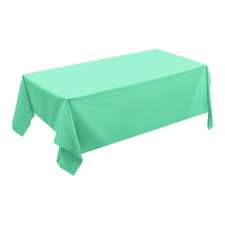 Heavy Duty Plastic Table Cover: Sea Green