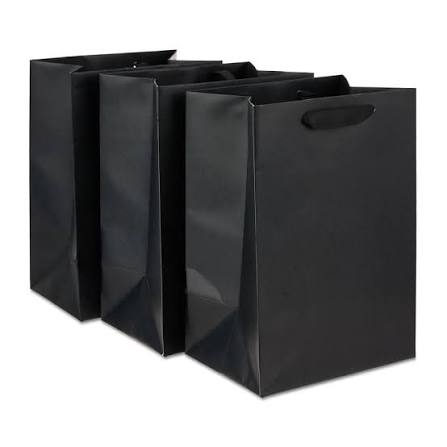 3 Pack Gift Bags: Black