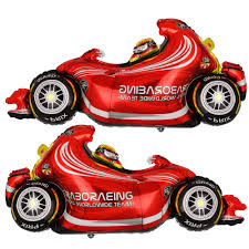 20*43 Red Race Car Foil Balloon