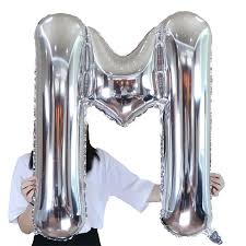 32" Letter M - Silver Foil