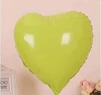 18" Macaron Green Heart