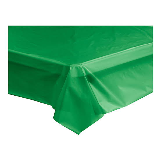 Heavy Duty Plastic Table Cover: Green