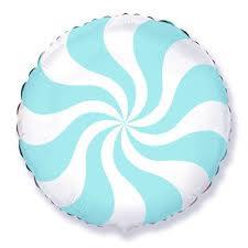 18" Candy Round Foil Balloon: Blue