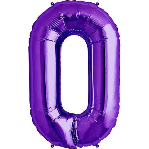 34" Number 0 Purple North Star