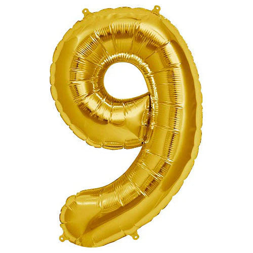 34" Number 9 Gold North Star