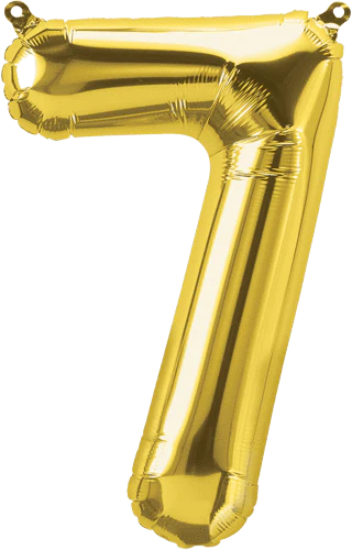 16" Gold Number #7