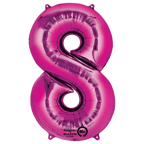 34” Number 8 Pink Anagram