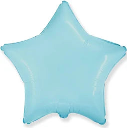 18" Star Foil: Light Blue