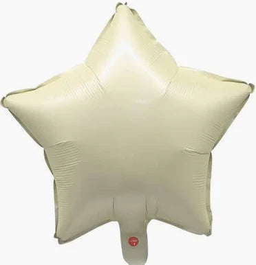 18" Star Foil: White Sand