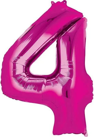 34” Number 4 Hot Pink CONVER