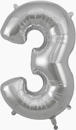34” Number 3 Silver AiRise