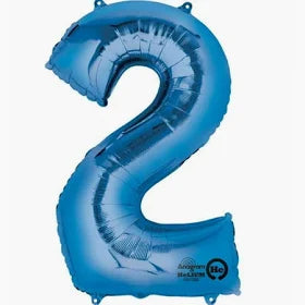 34" Number 2 Blue Anagram