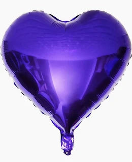 10” Foil Hearts: Dark Purple