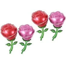 Mini Rose Flower Foil: Red