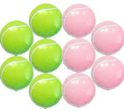 18" Tennis Ball Foil: Green or Pink 1ct