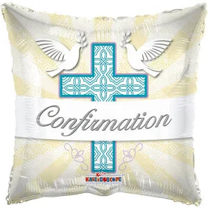 18" Cross Confirmation Foil Balloon