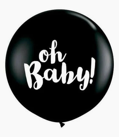 30" Oh Baby Black 1pc