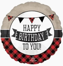 18" Happy Camper Birthday Balloon