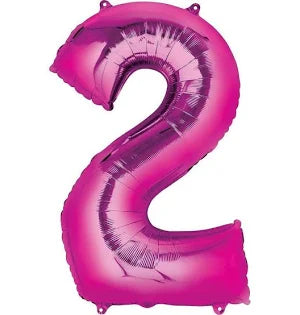 34" Number 2 Pink Anagram