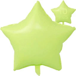 10” Foil Stars: Pastel Green 2ct