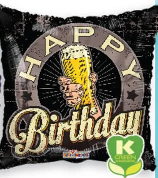 18" Happy Birthday Beer Foil